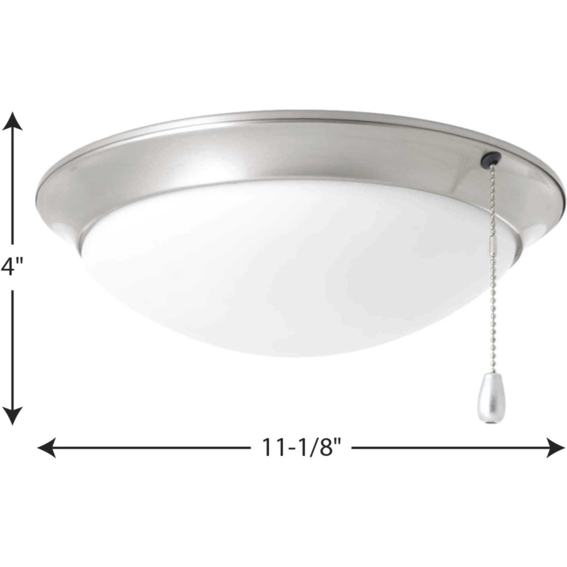 AirPro LED Brushed Nickel Fan Light Kit, Progress LED