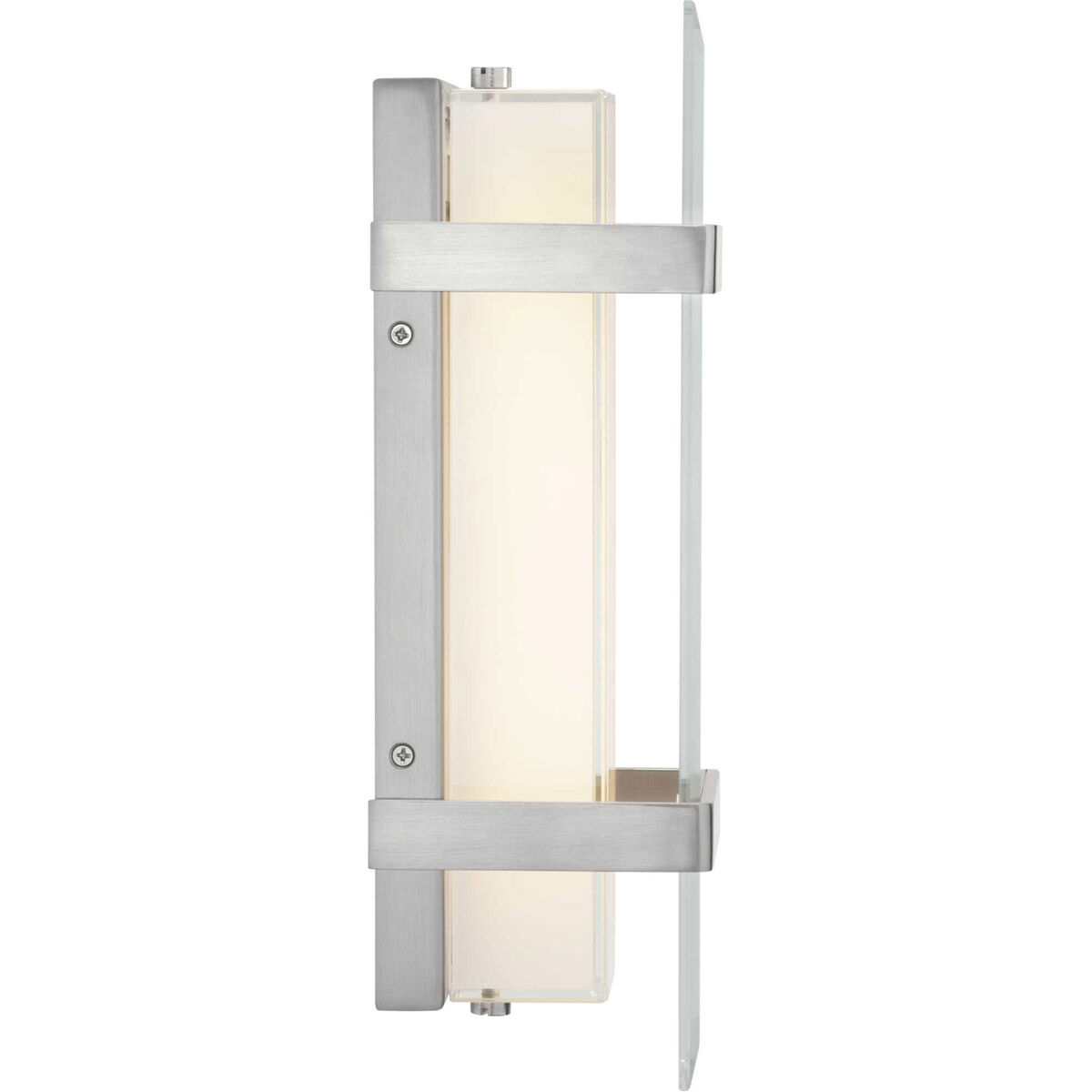 Miter LED LED 12.25 inch Brushed Nickel ADA Wall Sconce Wall Light, Progress LED