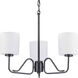 Tobin 3 Light 22.38 inch Matte Black Chandelier Ceiling Light