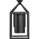 Stallworth 1 Light 18 inch Matte Black Outdoor Wall Lantern