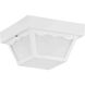Ceiling Mount 1 Light 8.25 inch White Outdoor Flush Mount