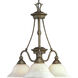 Savannah 3 Light 22 inch Burnished Chestnut Chandelier Ceiling Light