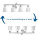 Ashford 4 Light 34 inch Polished Chrome Bath Vanity Wall Light
