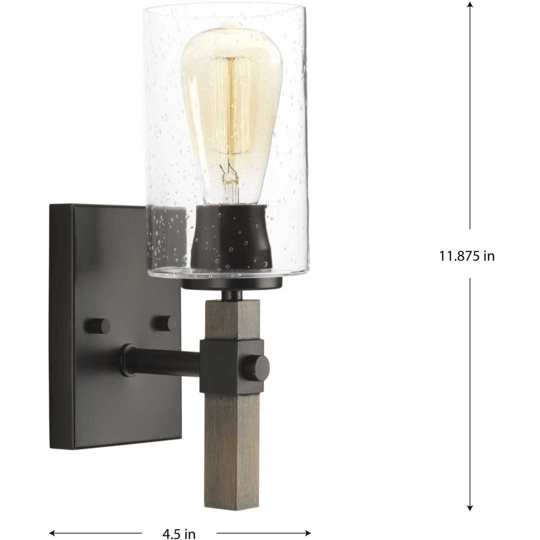 Barnes Mill 1 Light 5 inch Antique Bronze Bath Vanity Wall Light