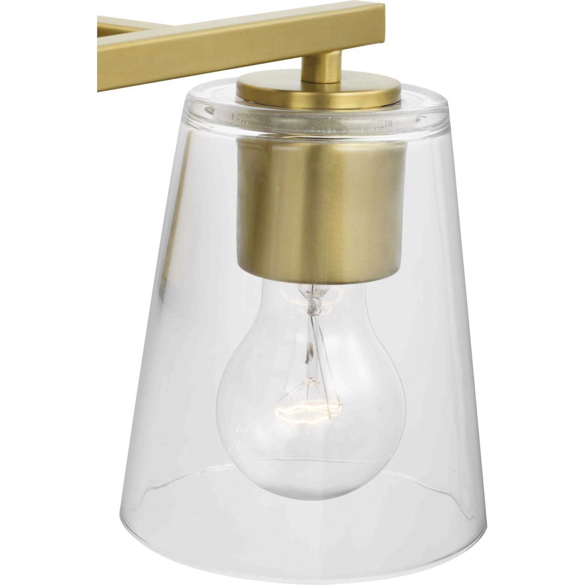 Vertex 2 Light 12.87 inch Brushed Gold Bath Light Wall Light