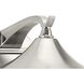 Prairie 1 Light 14 inch Brushed Nickel Outdoor Wall Lantern, Large
