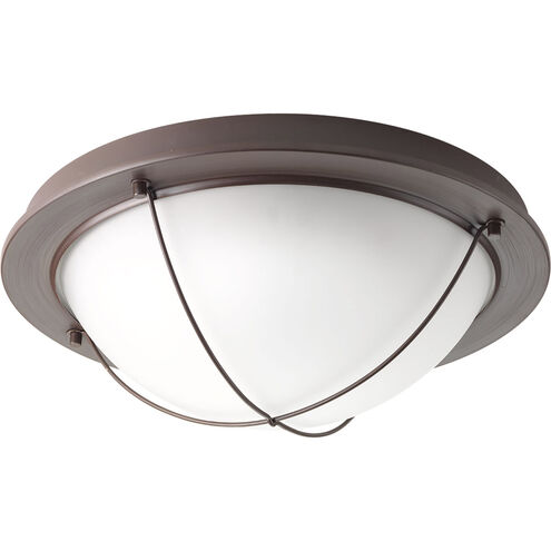 Portal LED 14 inch Antique Bronze Flush Mount Ceiling Light