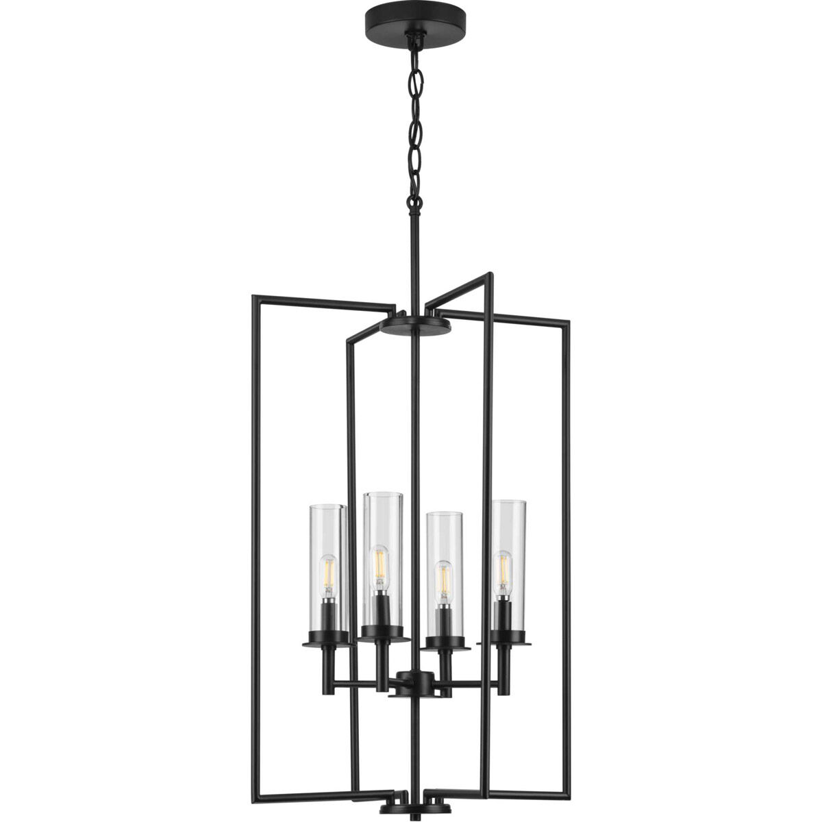 Kellwyn 4 Light 18 inch Matte Black Foyer Pendant Ceiling Light