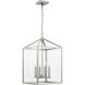 Hillcrest 4 Light 13 inch Brushed Nickel Foyer Light Ceiling Light