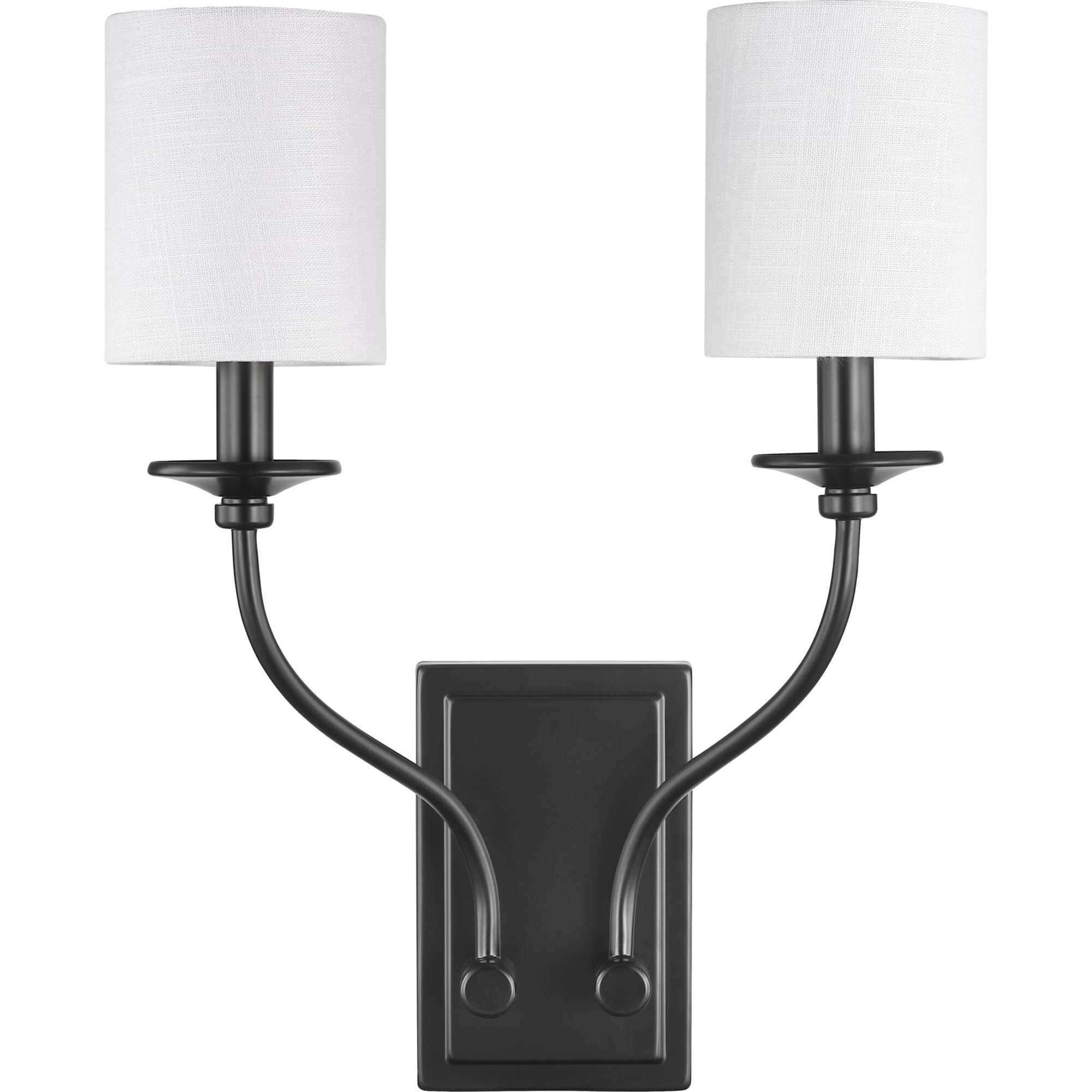 Bonita 2 Light 14 inch Matte Black Wall Sconce Wall Light, Design Series