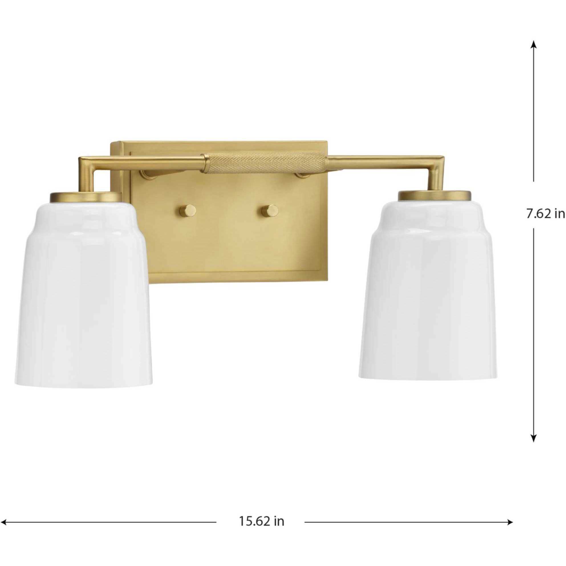 Spenser 2 Light 15.62 inch Brushed Gold Vanity Light Wall Light