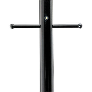 Outdoor Posts 84 inch Matte Black Outdoor Aluminum Post, with Ladder Rest, Photocell and GCO