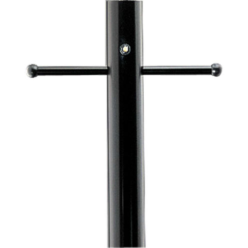 Outdoor Posts 84 inch Matte Black Outdoor Aluminum Post, with Ladder Rest, Photocell and GCO