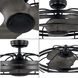 Bastrop 26 inch Matte Black with Rustic Charcoal Blades Ceiling Fan