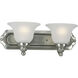 Bradford 2 Light 18 inch Antique Nickel Bath Vanity Wall Light