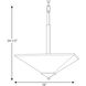 Clifton Heights 2 Light Brushed Nickel Pendant Ceiling Light