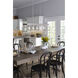 Briarwood 5 Light 38 inch Galvanized Linear Chandelier Ceiling Light