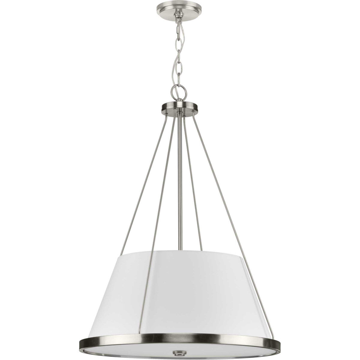 Saffert 3 Light 22 inch Brushed Nickel Pendant Ceiling Light, Design Series