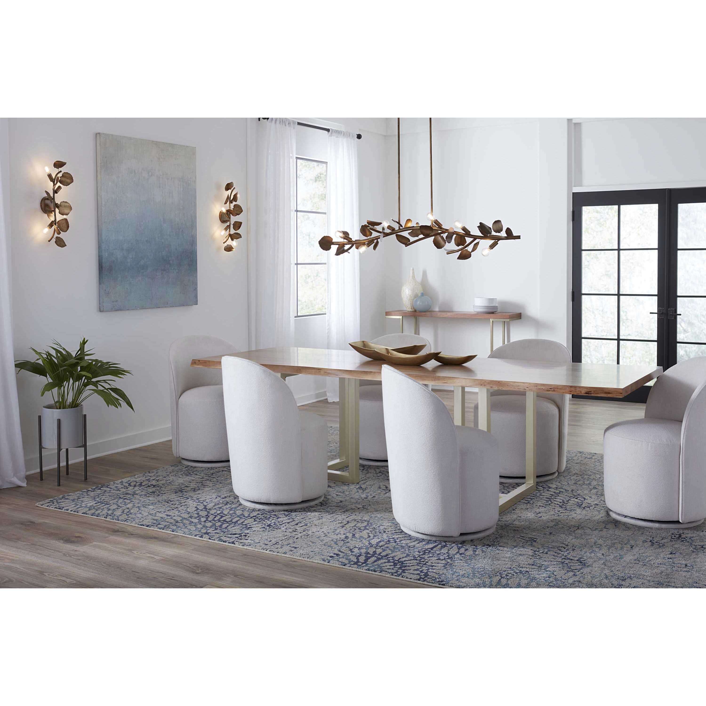 Laurel 7 Light 50.5 inch Gold Ombre Linear Chandelier Ceiling Light, Design Series