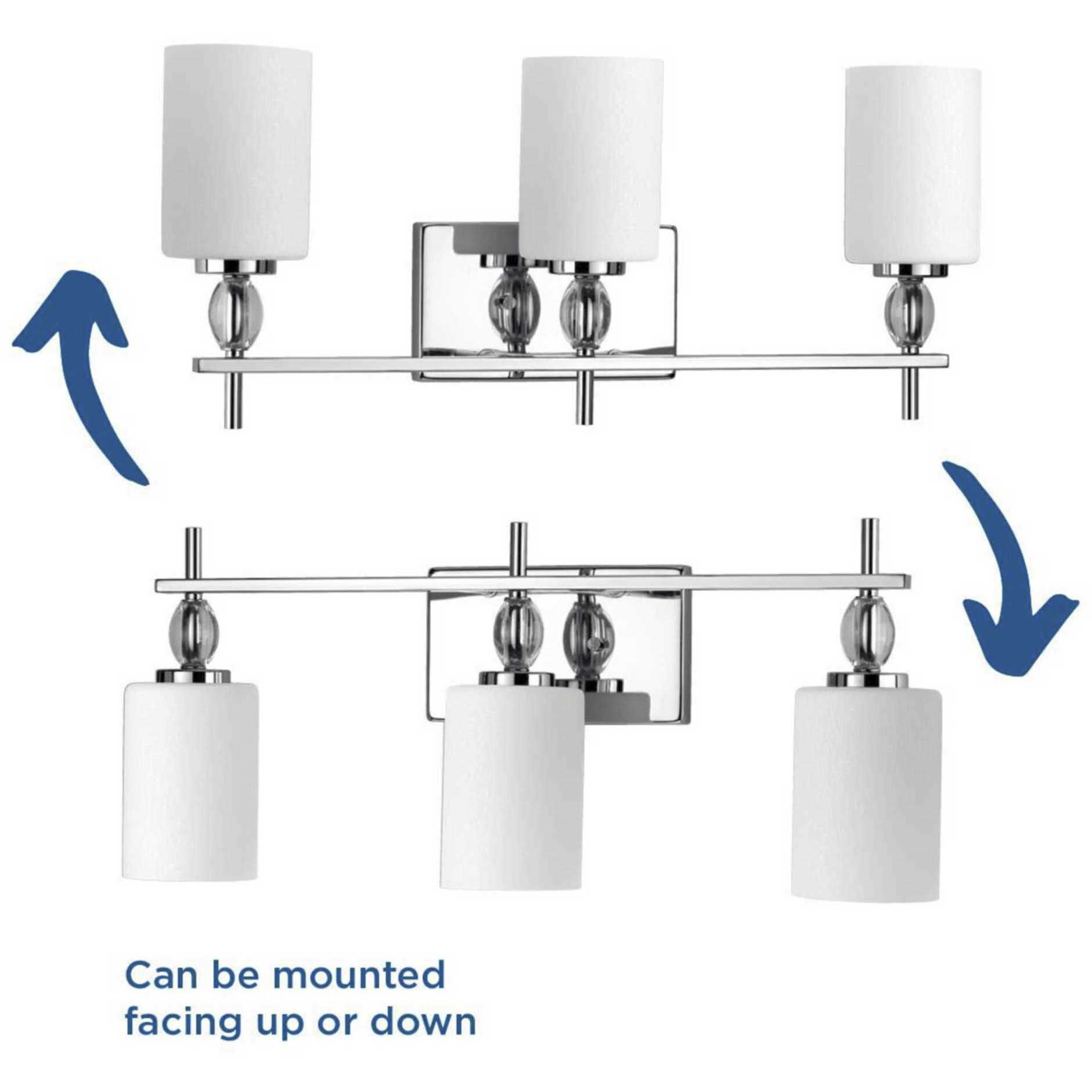 Status 3 Light 24 inch Polished Chrome Bath Vanity Wall Light 