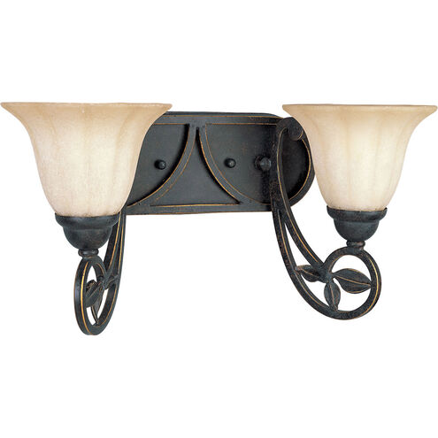 Le Jardin 2 Light 17 inch Espresso Bath Vanity Wall Light