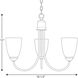 Gather 3 Light 19 inch Brushed Nickel Chandelier Ceiling Light in Bulbs Not Included, Standard