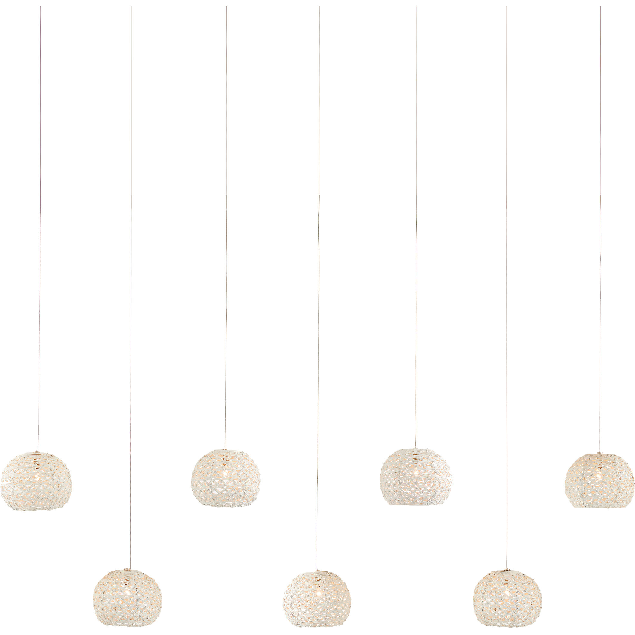 Piero Multi-Drop Linear Pendant Ceiling Light