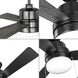 Trevina V 52 inch Matte Black with Matte Black/Distressed Ebony Blades Ceiling Fan