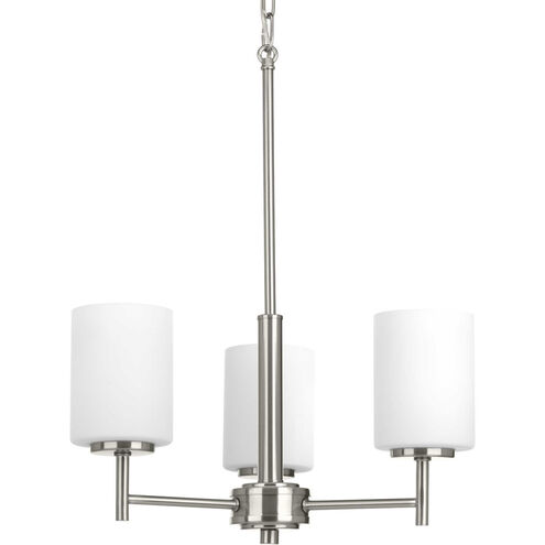 Replay 3 Light 17 inch Brushed Nickel Chandelier Ceiling Light