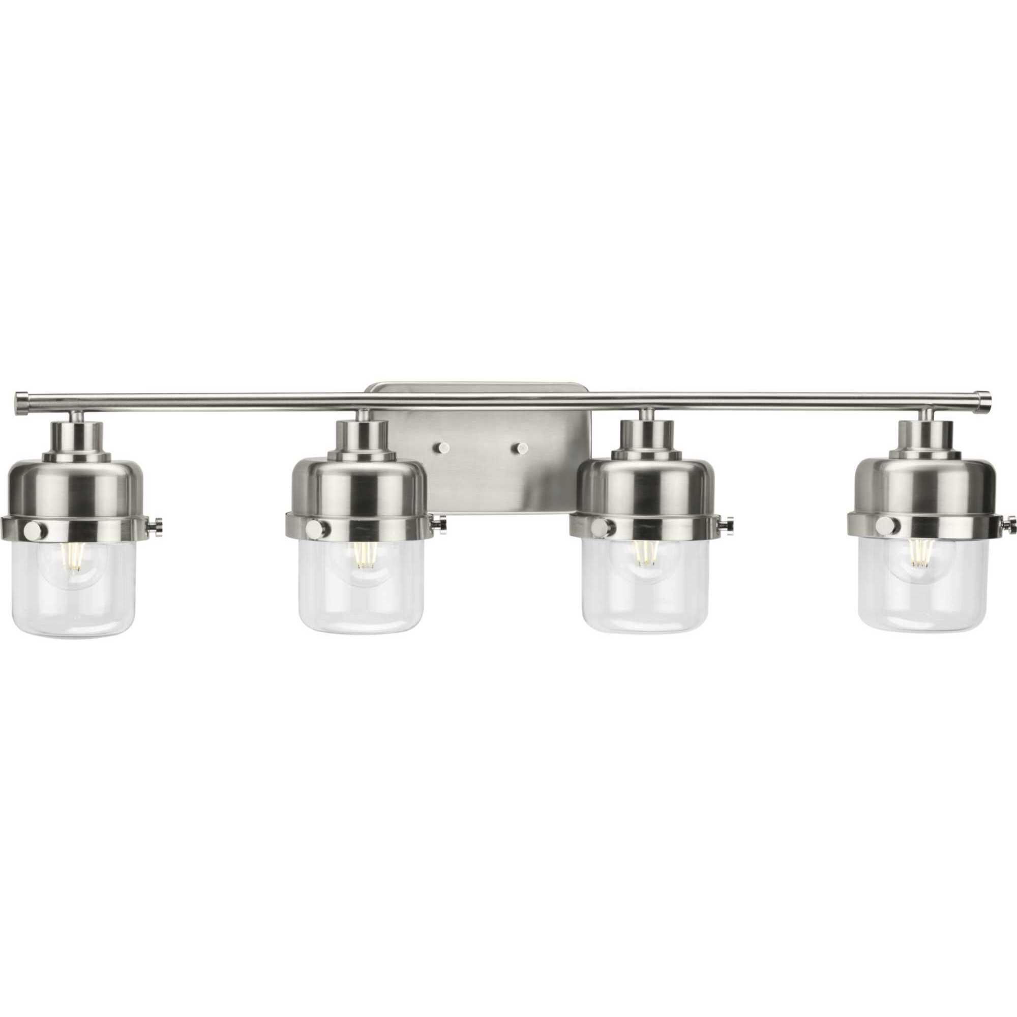 Beckner 4 Light 33.75 inch Brushed Nickel Bath Light Wall Light