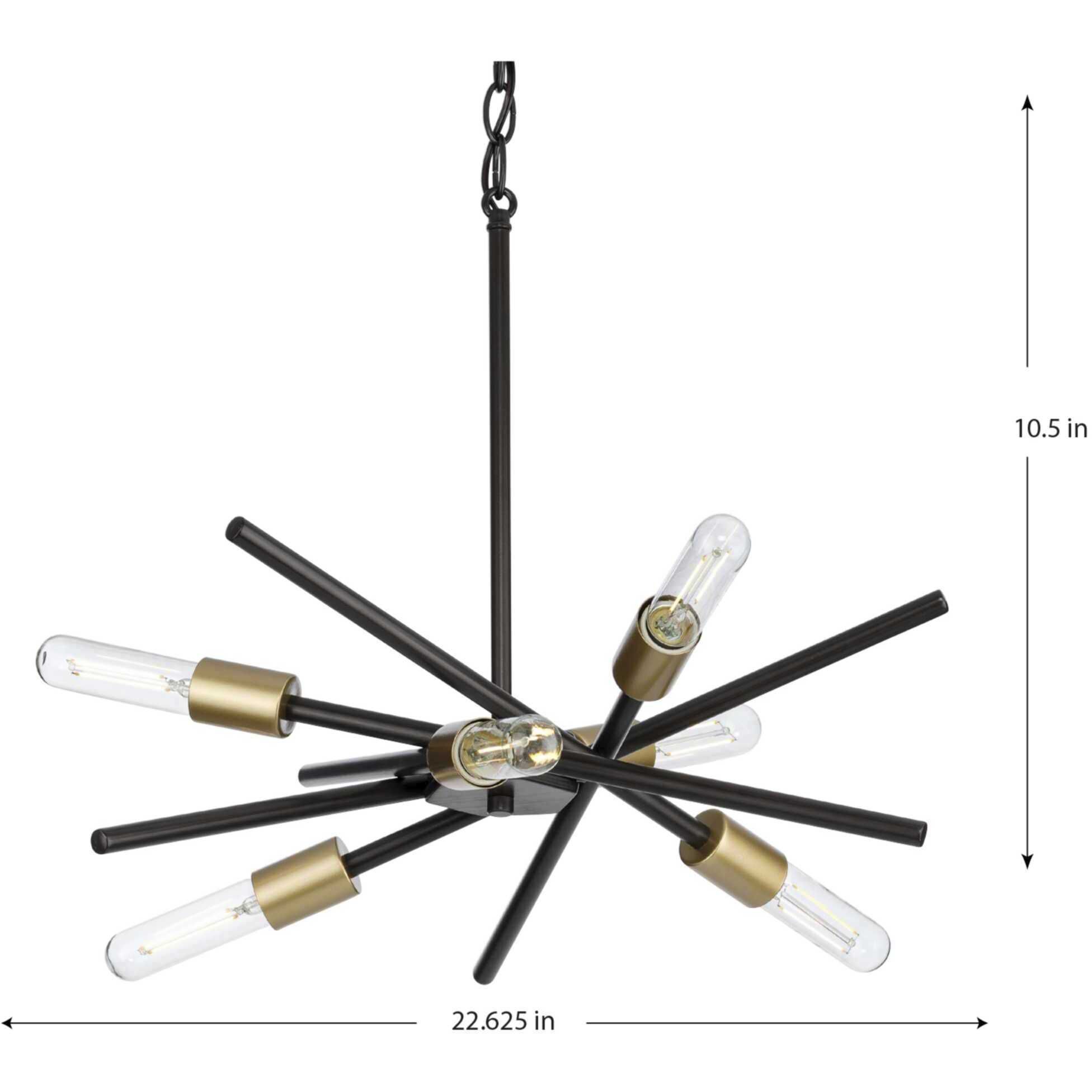 Progress P400108-020 Astra 6 Light 23 inch Antique Bronze Progress P400108-020 Astra 6 Light 23 inch Antique Bronze