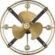 Sewell 24 inch Matte Black with Brushed Brass Blades Ceiling Fan