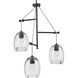 Caisson 3 Light Graphite Pendant Ceiling Light