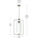 Merry 1 Light 15 inch Brushed Nickel Foyer Pendant Ceiling Light