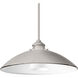 Carbon 1 Light 19.75 inch Polished Nickel Pendant Ceiling Light, Design Series
