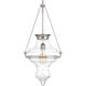 Cazbah 1 Light 14.38 inch Brushed Nickel Pendant Ceiling Light, Design Series
