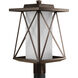 Scope 1 Light 18 inch Antique Bronze Outdoor Post Lantern