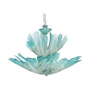 Bayview 6 Light 30 inch Chrome Chandelier Ceiling Light, Private Events