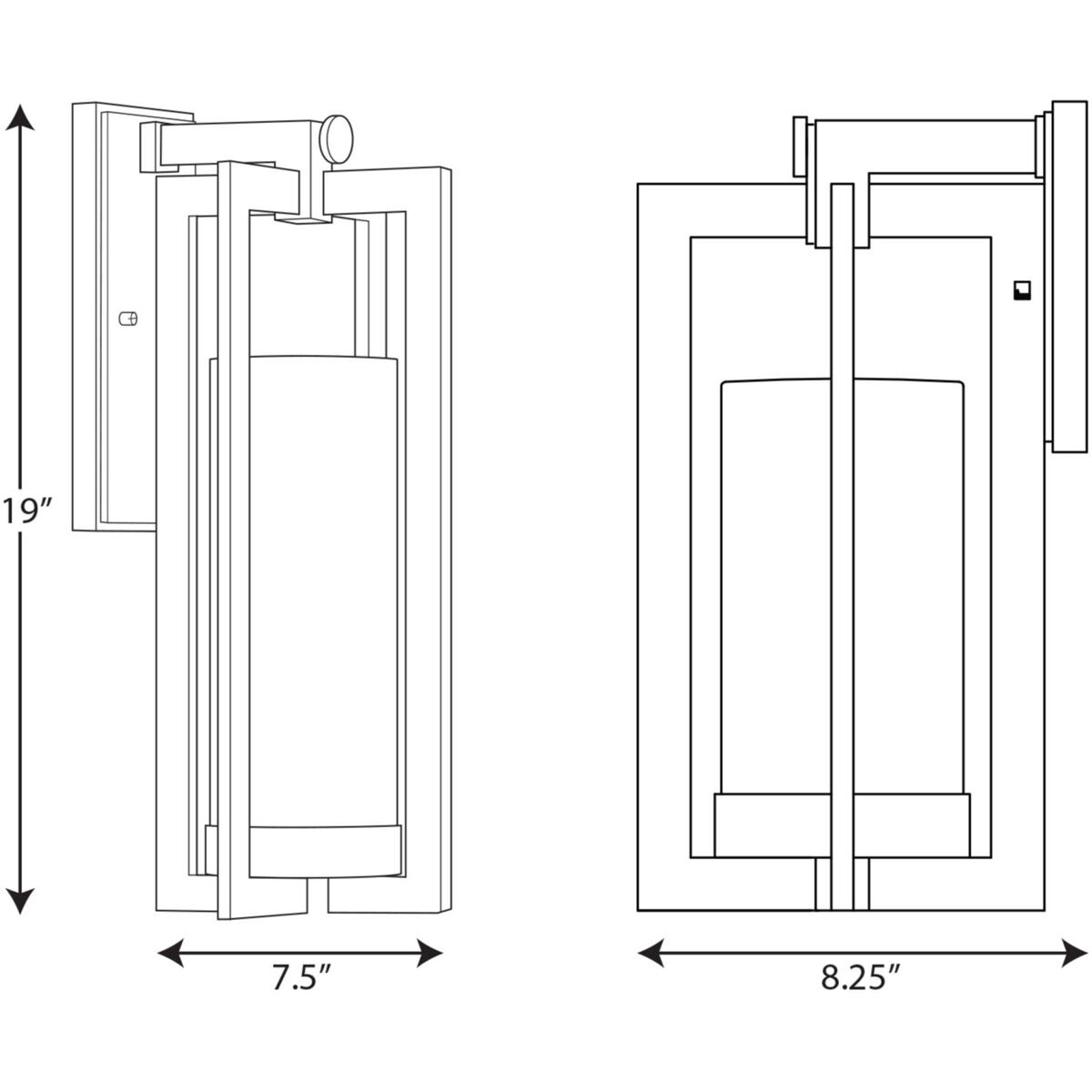 Janssen 1 Light 19 inch Oil Rubbed Bronze Outdoor Wall Lantern, Large, Design Series 