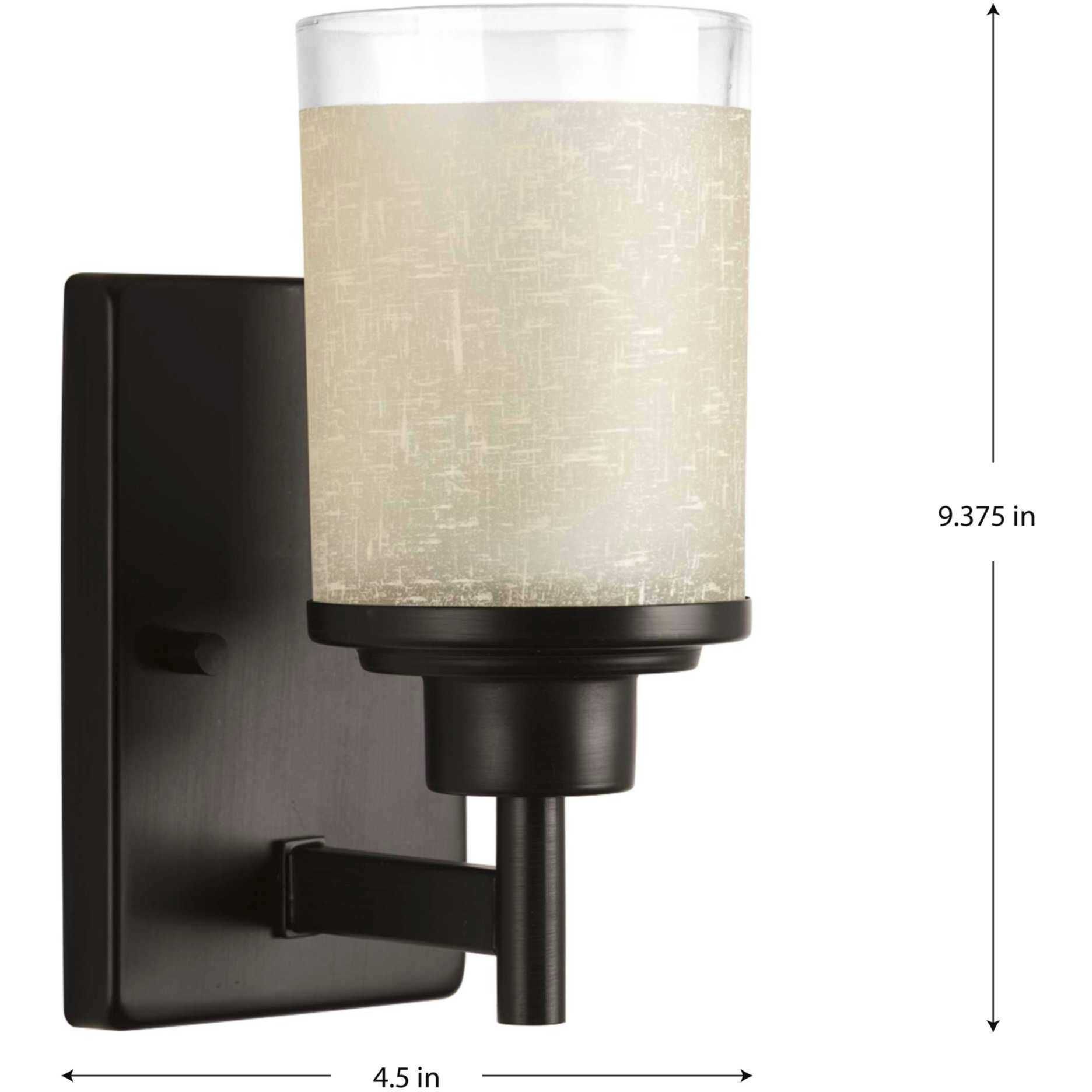 Alexa 1 Light 5 inch Antique Bronze Bath Vanity Wall Light