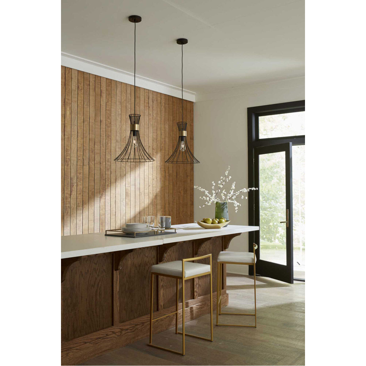 Lorin 1 Light 18 inch Matte Black Pendant Ceiling Light