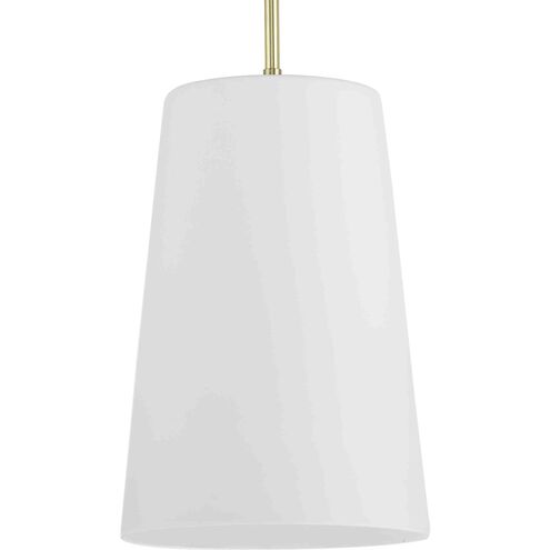 Clarion 1 Light 10.5 inch Satin Brass Pendant Ceiling Light