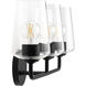 Celino 3 Light 23.25 inch Black Vanity Light Wall Light