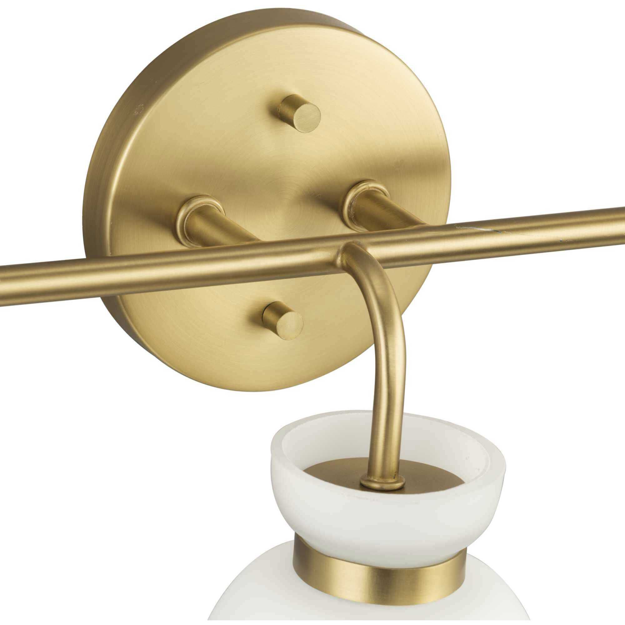 Lexie 3 Light 22 inch Brushed Gold Bathroom Vanity Light Wall Light