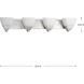 Appeal 4 Light 33.5 inch Brushed Nickel Bath Vanity Wall Light
