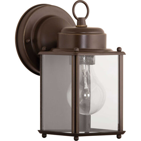 Flat Glass Lantern 1 Light 4.56 inch Outdoor Wall Light