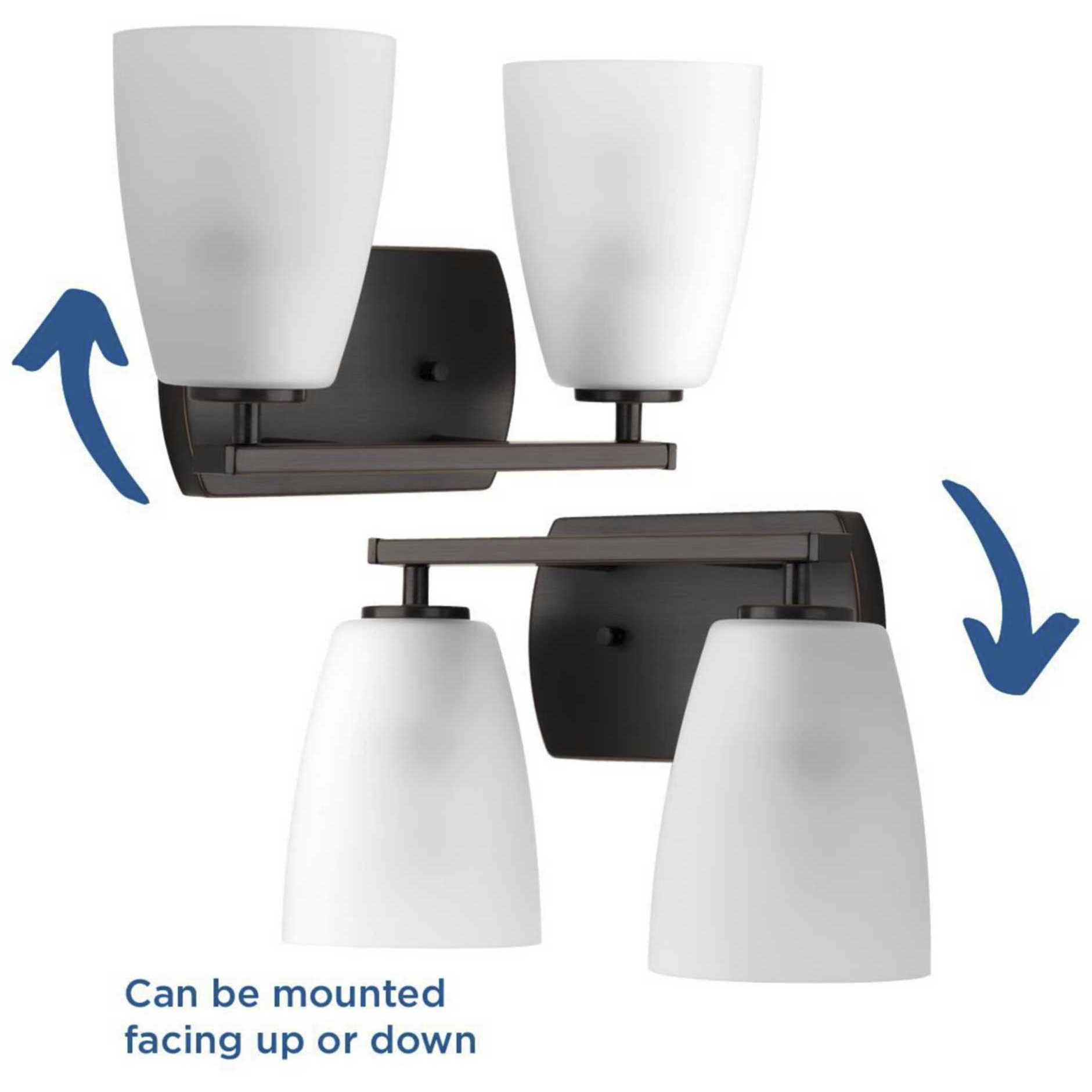 Leap 2 Light 14 inch Antique Bronze Bath Vanity Wall Light