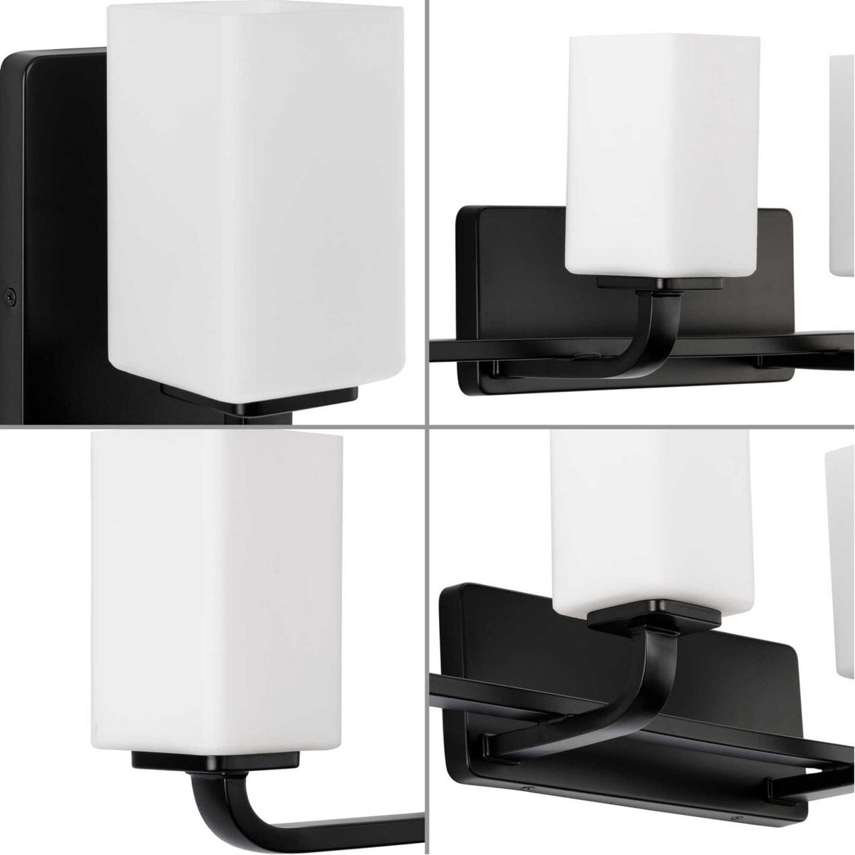 Cowan 4 Light 34 inch Matte Black Bath Vanity Wall Light