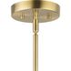 Trimble 2 Light 44 inch Brushed Bronze Linear Chandelier Ceiling Light, Design Series