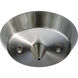 Illuma-Flex Brushed Nickel Flex Track Power Feed Canopy Ceiling Light